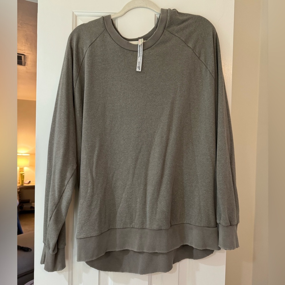 Free people oversized crew neck sweatshirt
